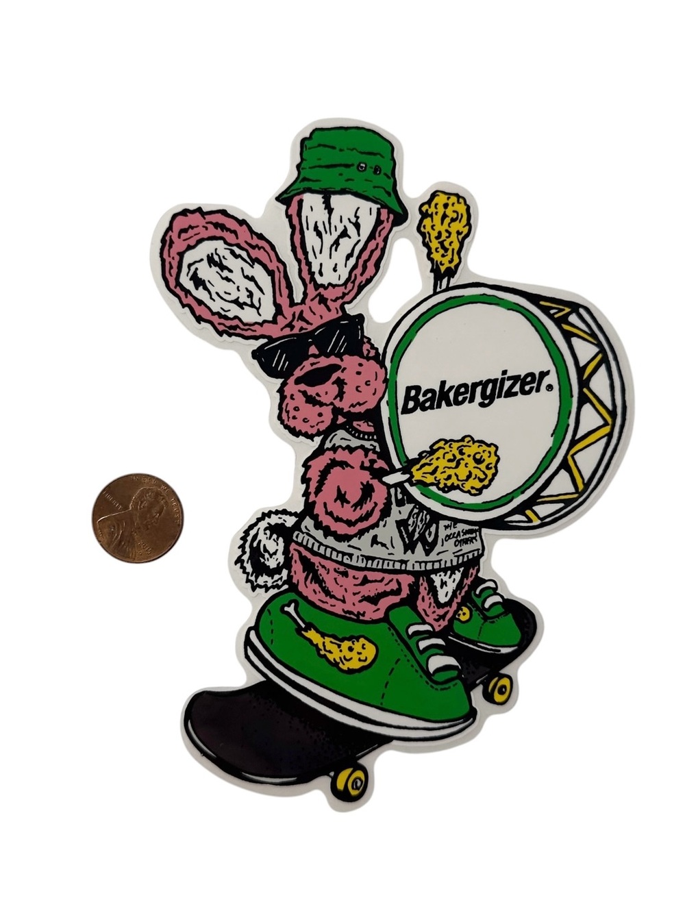 Baker Skateboards Bakergizer Bunny Sticker Shane Heyl